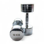 Chrome Dumbbells 9kg Pair