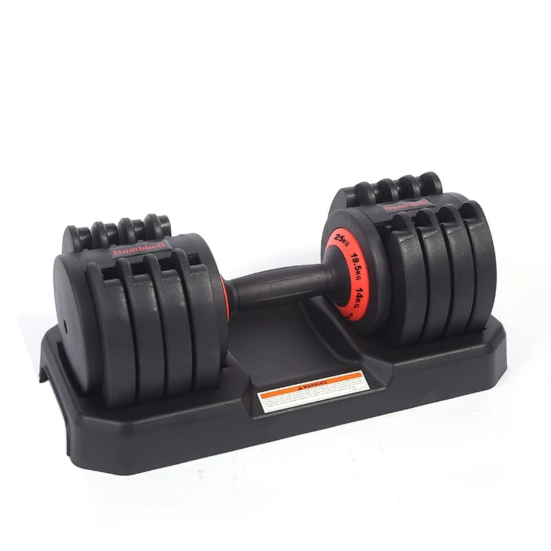 Adjustable dumbbell with weight ranges from Modern Fitness