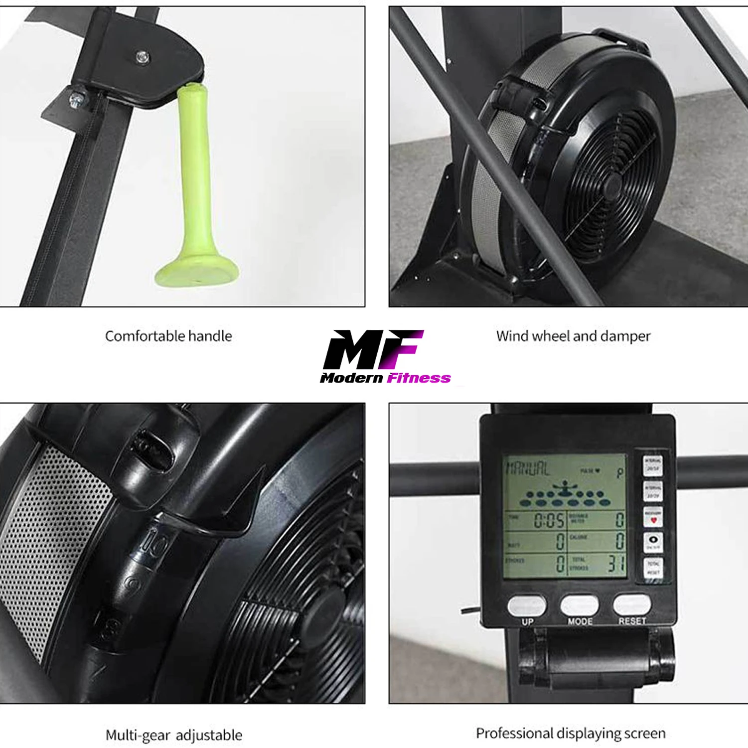 Air Ski Trainer Indoor Skiing Machine with Floor Stand and Bluetooth - Image 3