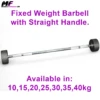 Fixed Weight Rubber Barbell