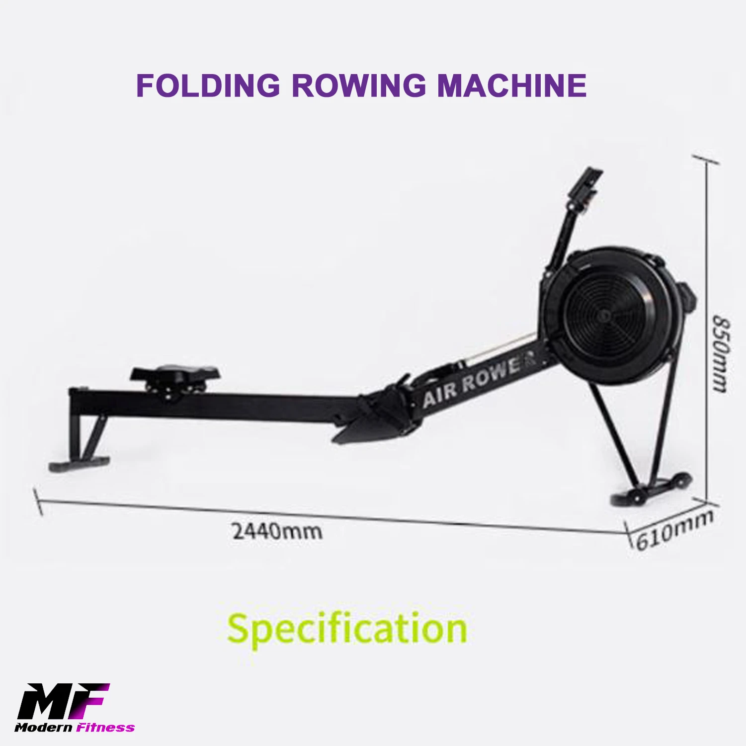 Air rowing machine for home. Air rowing machine foldable from Modern Fitness