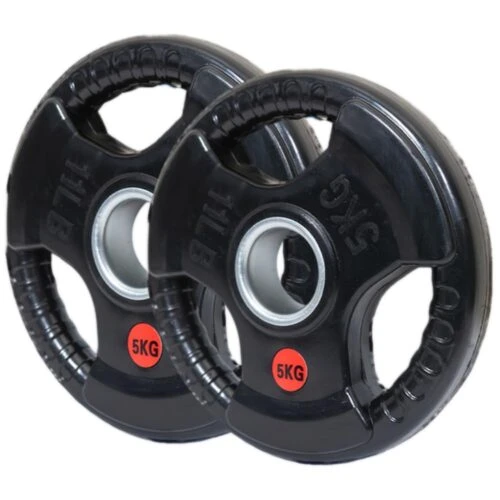 Olympic Rubber Weight Plates 5kg Set