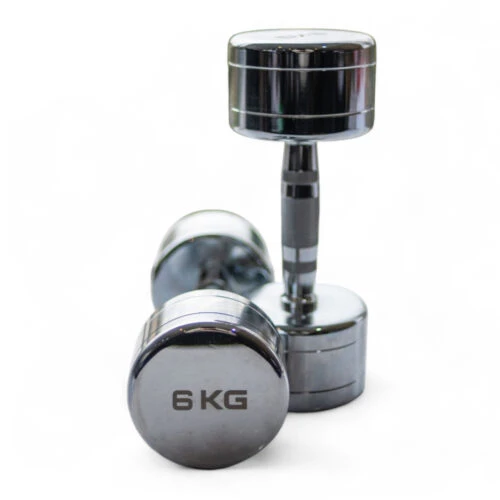 6kg Chrome Dumbbells Pair