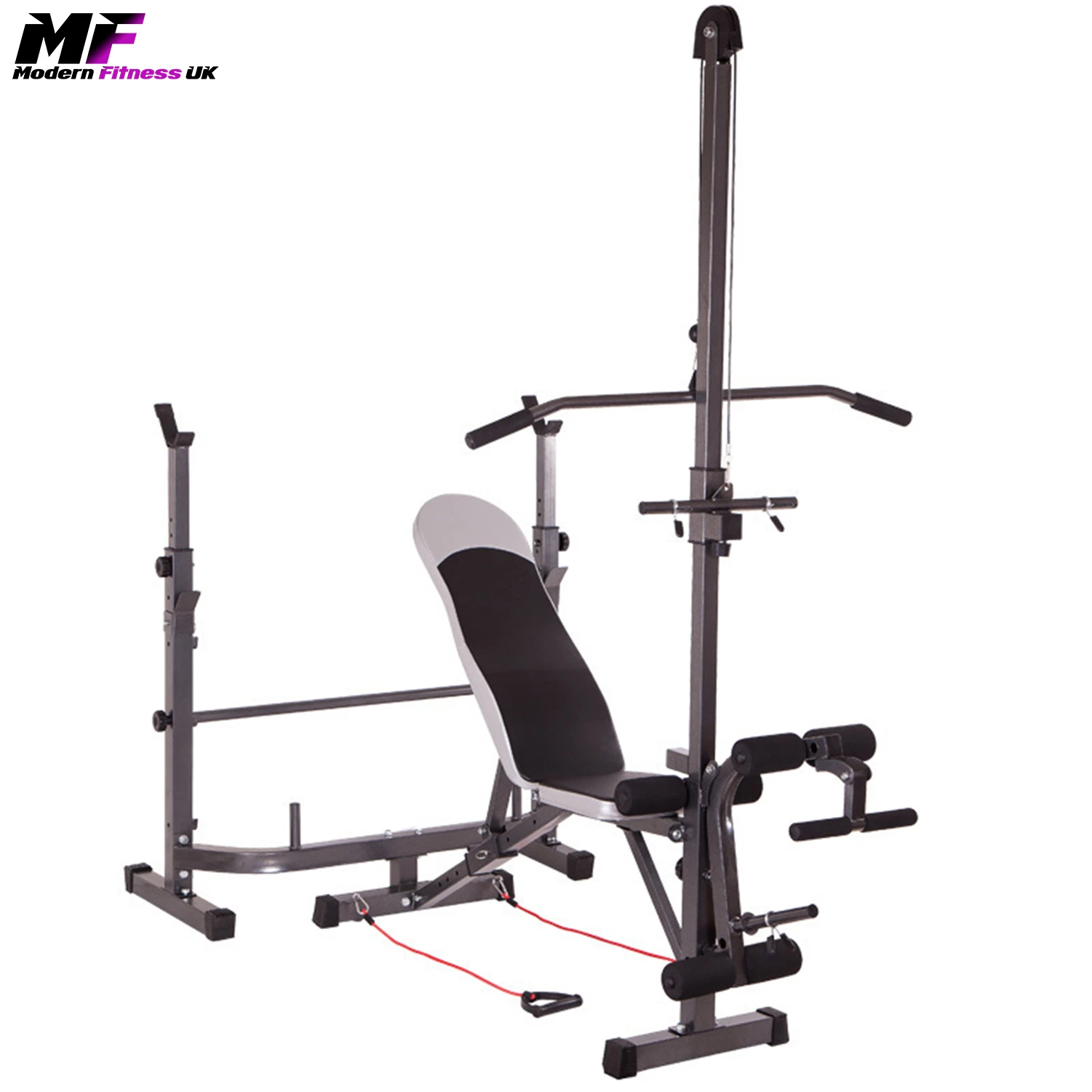 Weight Bench With Lat Pulldown and Leg Extension Bench Press - Image 6
