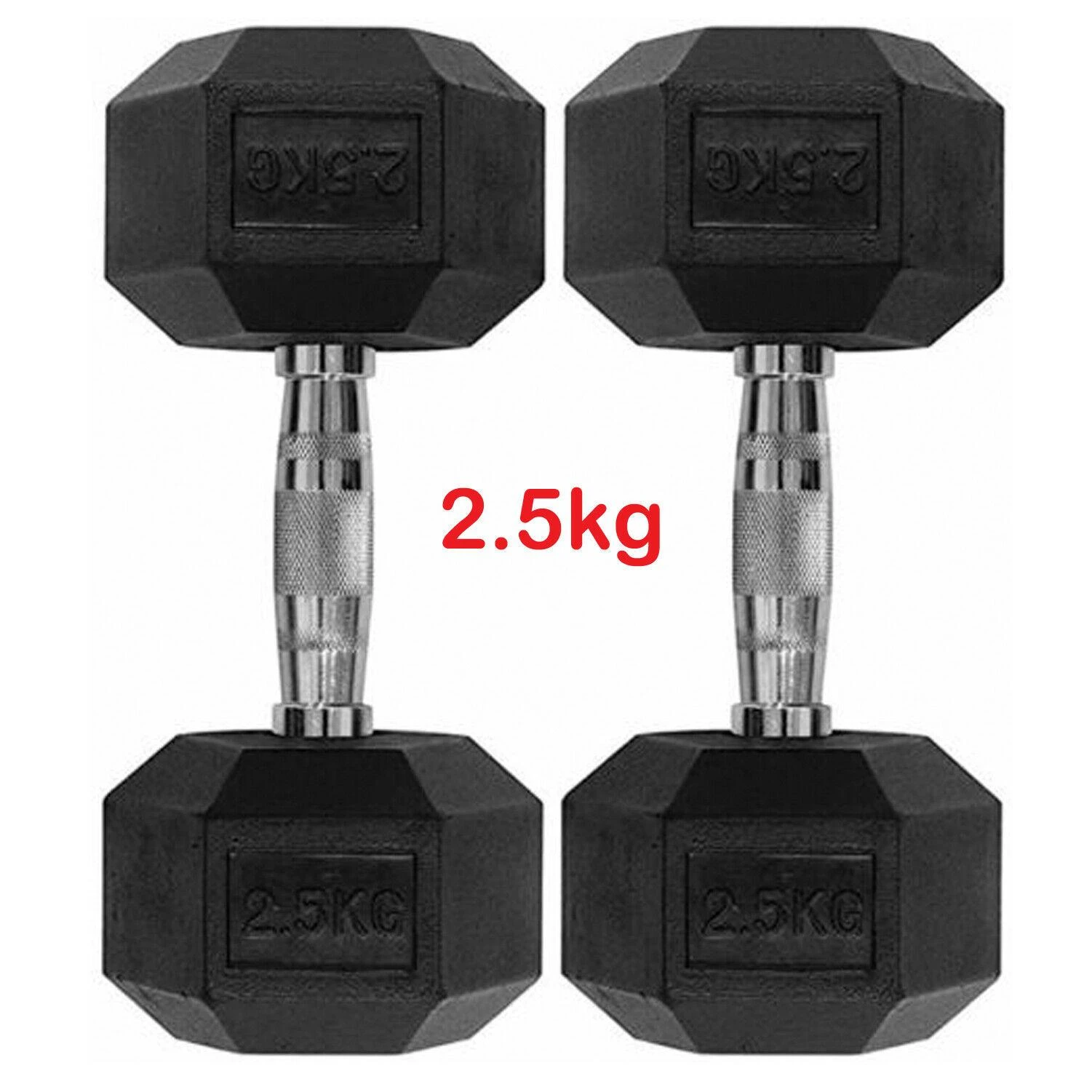 2.5kg pair of Hex Dumbbells from Modern Fitness