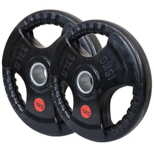 Olympic Rubber Weight Plates 15kg Set