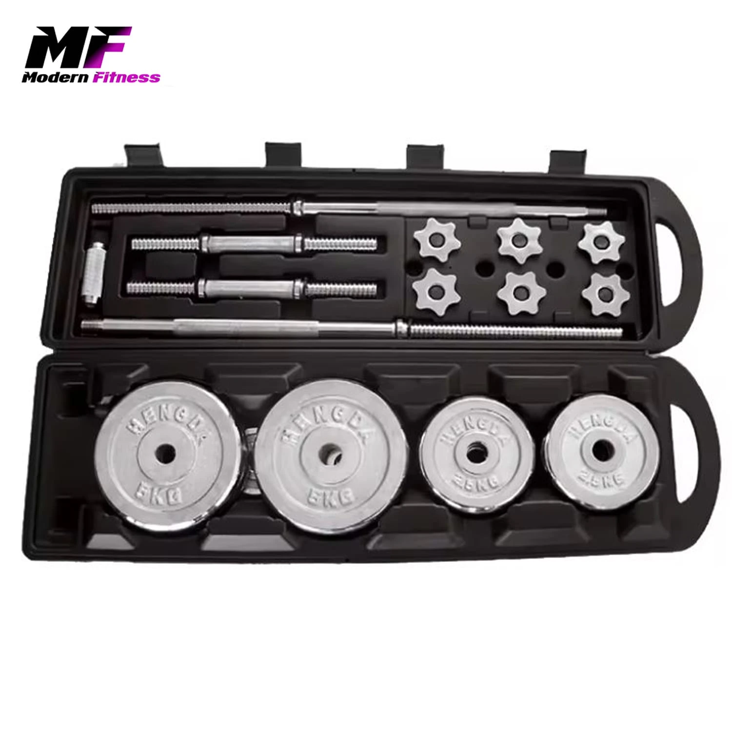 High performance weight set- 50kg dumbbell barbell weight set from Modern Fitness