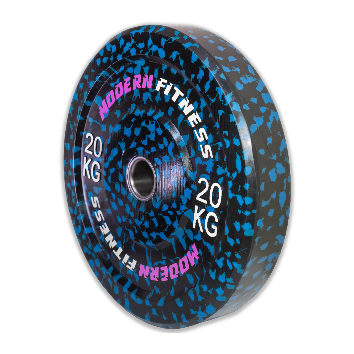 Singular weight plate. 20kg weight plate from Modern Fitness.
