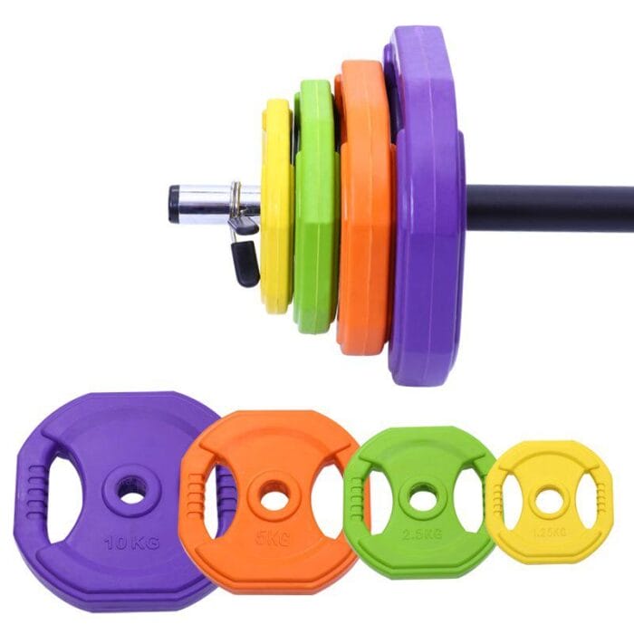 Rubber Barbell Set 40kg - Image 2