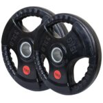 Rubber Tri-Grip Olympic Weight Plates Pair 15kg